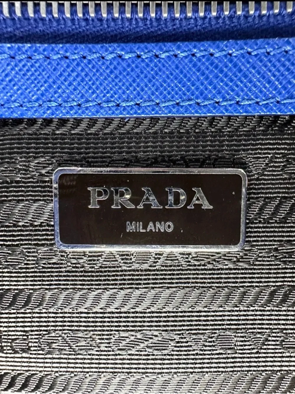 Prada Royal Blue Saffiano Business Bag/briefcase